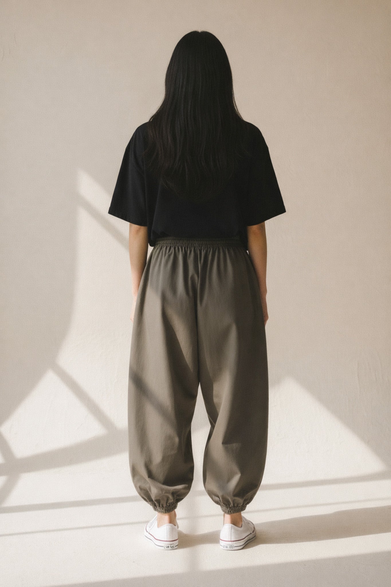 Nomad Barrel Leg Trousers - Olive Mirage