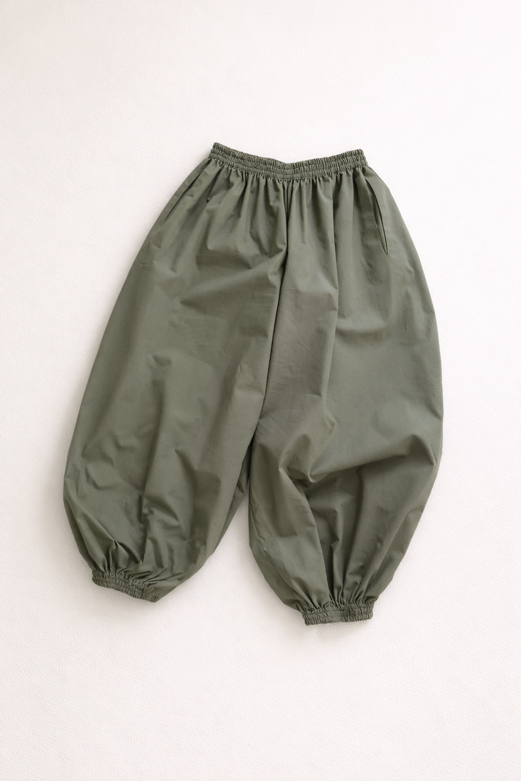 Nomad Barrel Leg Trousers - Olive Mirage