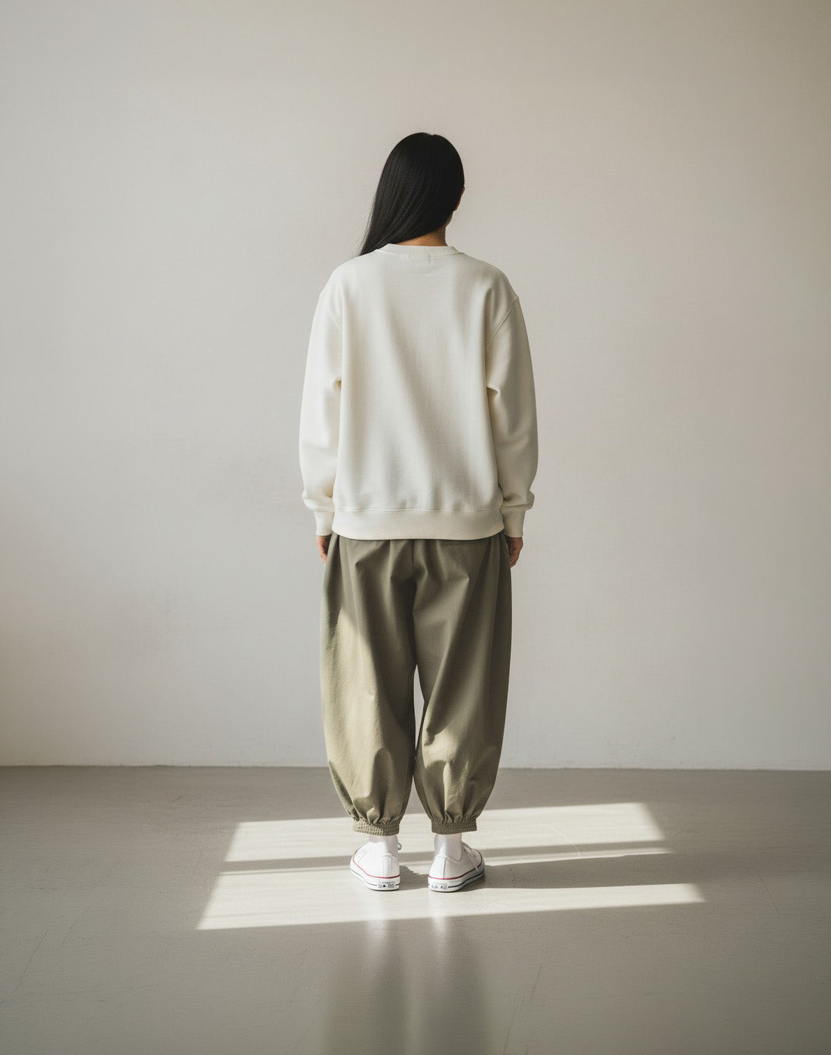 Nomad Barrel Leg Trousers - Olive Mirage