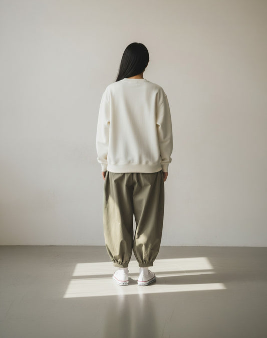 Nomad Barrel Leg Trousers - Olive Mirage