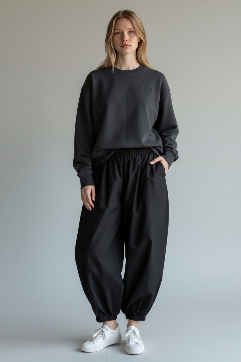 Nomad Barrel Leg Trousers - Midnight Dune