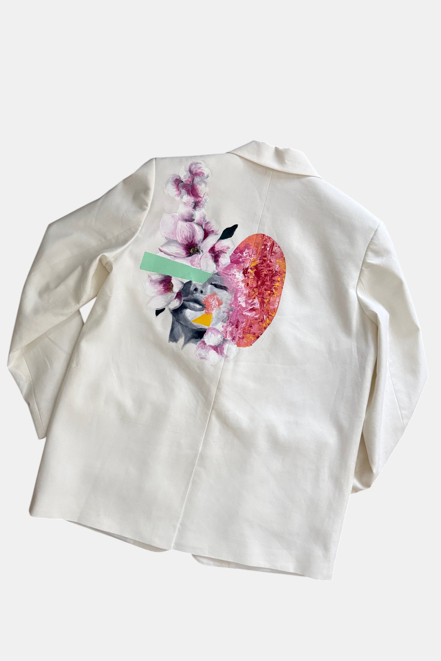 Nomad Oversized Blazer - Salt / Unseen Art
