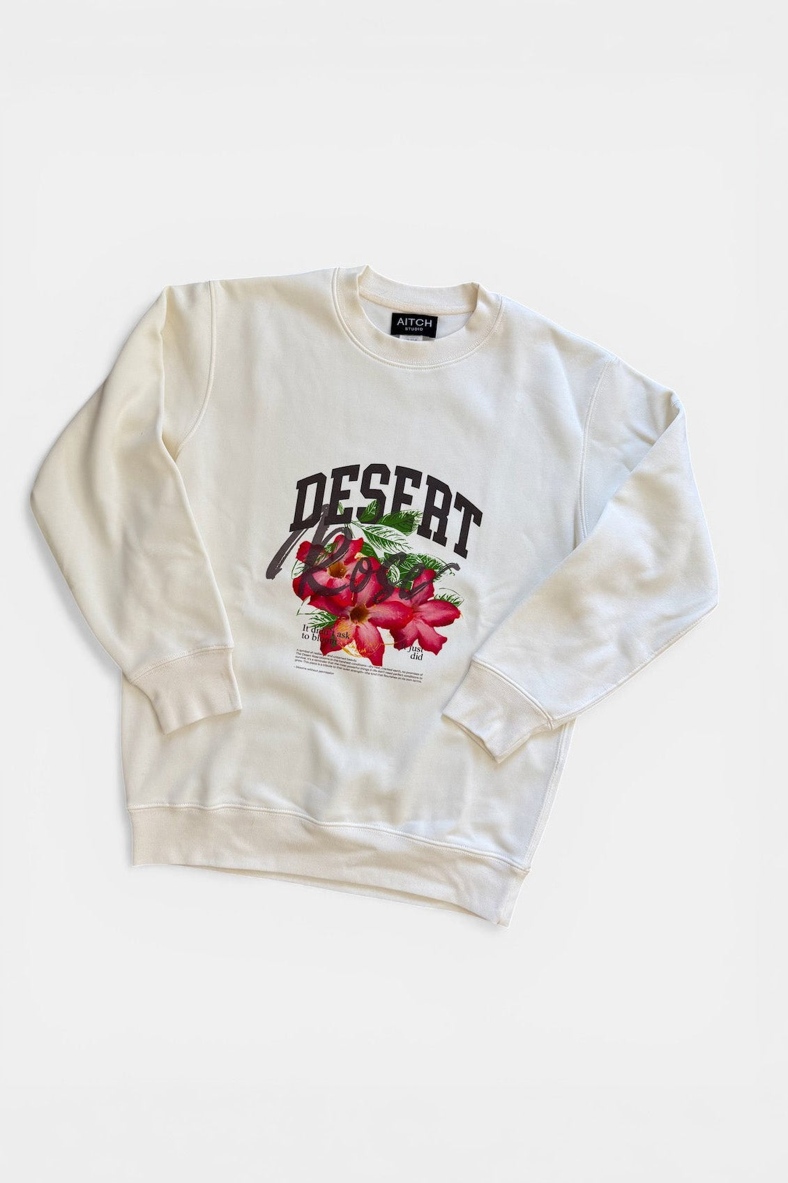 Essential Unisex Sweatshirt - Salt / Desert Rose Art