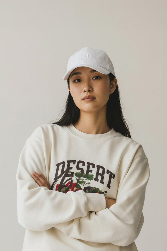 Unisex Snap Back Cap - White